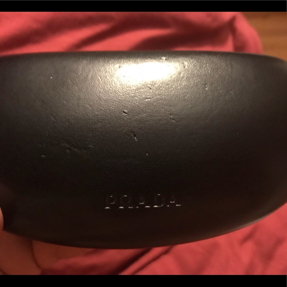 Prada leather sunglass case